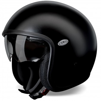 Casque Jet Premier Vintage Schwarz Matt U9 BM Casque Jet Premier Vintage Schwarz Matt U9 BM