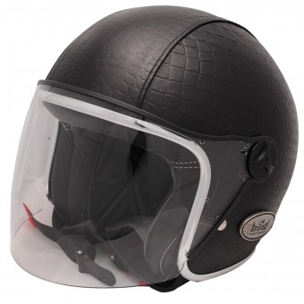 Casque Jet Baruffaldi Zeon Vintage 2.0 Crocco Schwarz Interieur Schwarz Casque Jet Baruffaldi Zeon Vintage 2.0 Crocco Schwarz Interieur Schwarz