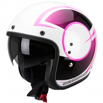 Casque Jet Scorpion Belfast Citurban Pearl White Pink Casque Jet Scorpion Belfast Citurban Pearl White Pink