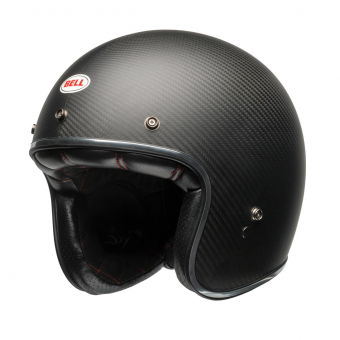 Casque Jet Bell Custom 500 Carbon Solid Black Dlx Casque Jet Bell Custom 500 Carbon Solid Black Dlx