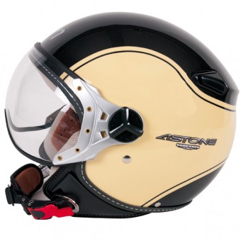 Casque Jet Astone KSR Capone Black Casque Jet Astone KSR Capone Black