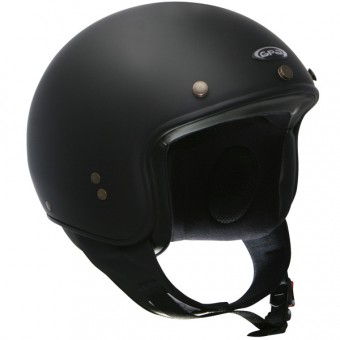 Halbschalen-Jet GPA Biker Schwarz Matt