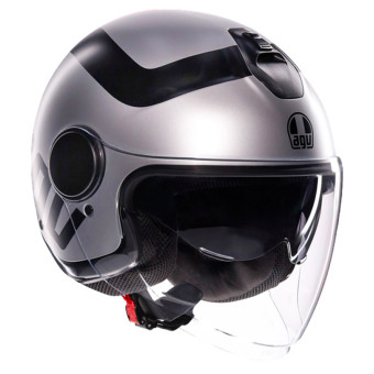 Casque Jet AGV Eteres Rimini Matt Grey Black Casque Jet AGV Eteres Rimini Matt Grey Black