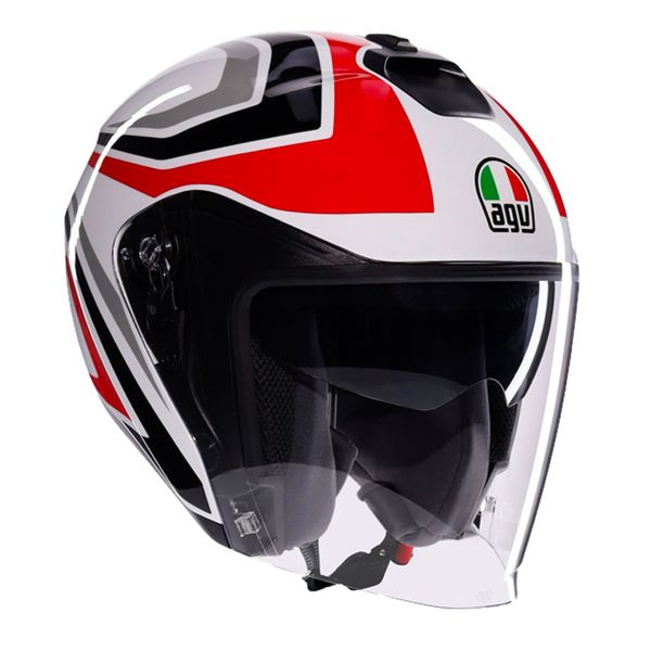Jet AGV Irides Tolosa Black Grey Red