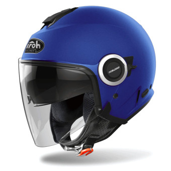 Casque Jet Airoh Helyos Color Blue Matt Casque Jet Airoh Helyos Color Blue Matt