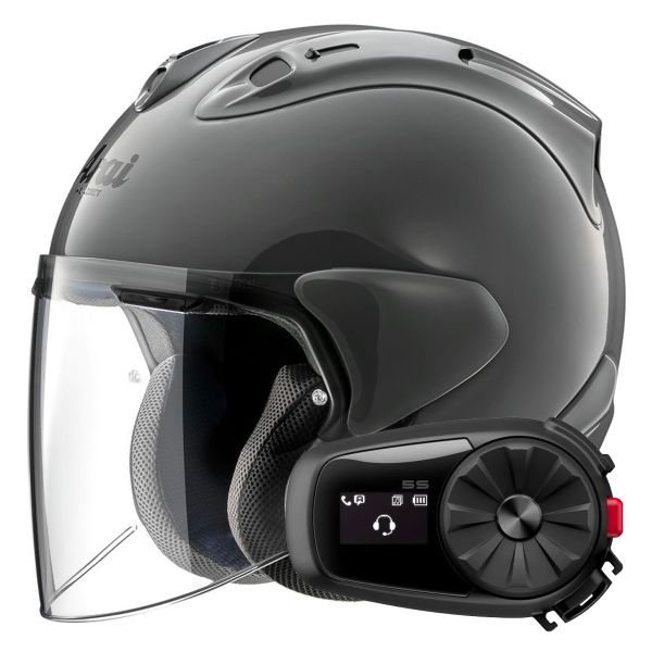 Jet Arai SZ-R Vas Evo Grey + Kit Bluetooth 5S Solo