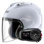 Casque Jet Arai SZ-R Vas Evo Matt White + Kit Bluetooth 5S Solo