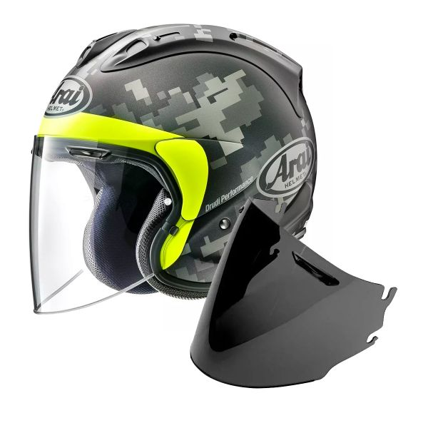 Jet Arai SZ-R Vas Mimetic Black + Visier