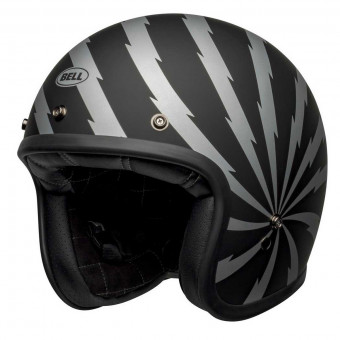 Jet Bell Custom 500 Vertigo Matt Black Silver