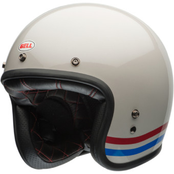 Jet Bell Custom 500 Stripes Pearl White