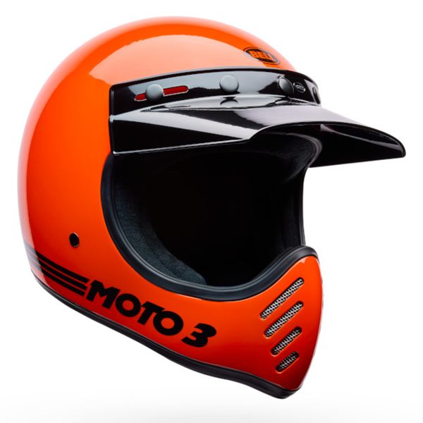 Jet Bell Moto-3 Classic Gloss Orange