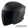 Casque Jet Everone RX31-Jet Matt Black + Visier