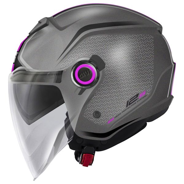 Givi 12.5 Graphic Touch Matt Titanium Pink