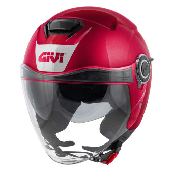 Casque Jet Givi 12.5 Solid Burgundy Casque Jet Givi 12.5 Solid Burgundy