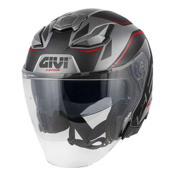 Jet Givi X31 Impact Matt Titanium Black Red