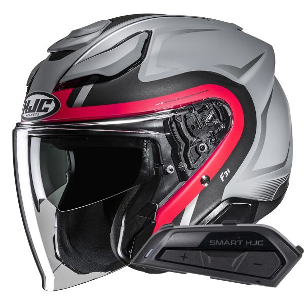 Jet HJC F31 Bask MC1SF + Kit Bluetooth Smart 21B