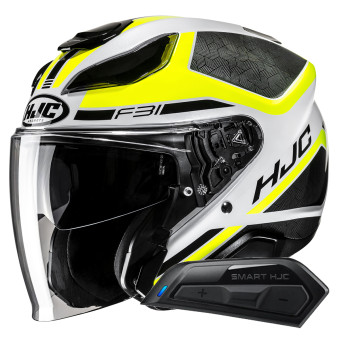 Jet HJC F31 Ceron MC3H + Kit Bluetooth Smart 11B