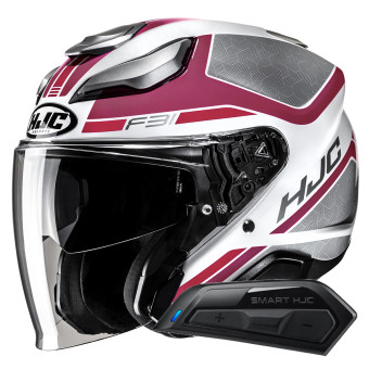 Jet HJC F31 Ceron MC8 + Kit Bluetooth Smart 11B