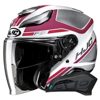 Jet HJC F31 Ceron MC8 + Kit Bluetooth Smart 11Be