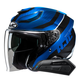Jet HJC F31 Naby MC2 + Kit Bluetooth Smart 11B