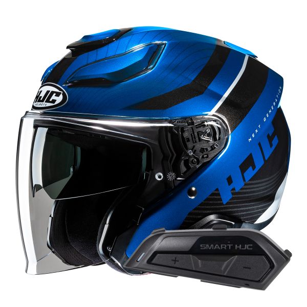 Jet HJC F31 Naby MC2 + Kit Bluetooth Smart 21B Flat Black Jet HJC F31 Naby MC2 + Kit Bluetooth Smart 21B Flat Black