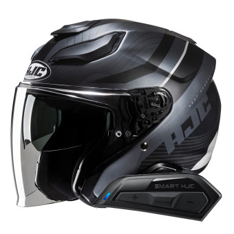 Jet HJC F31 Naby MC5HSF + Kit Bluetooth Smart 11B