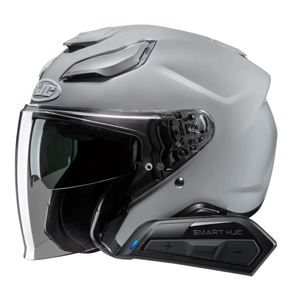 Jet HJC F31 N.Grey + Kit Bluetooth Smart 11B Jet HJC F31 N.Grey + Kit Bluetooth Smart 11B