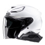 Casque Jet HJC F31 Pearl White + Kit Bluetooth Smart 21B Flat Black