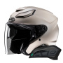 Casque Jet HJC F31 Semi Flat Sand Beige + Kit Bluetooth Smart 11Be