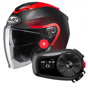 Jet HJC I30 Dexta MC1SF + Kit Bluetooth 5S