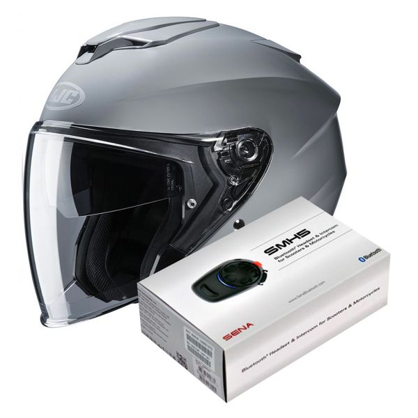 Jet HJC I30 N. Grey + Kit Bluetooth Sena SMH5 Jet HJC I30 N. Grey + Kit Bluetooth Sena SMH5