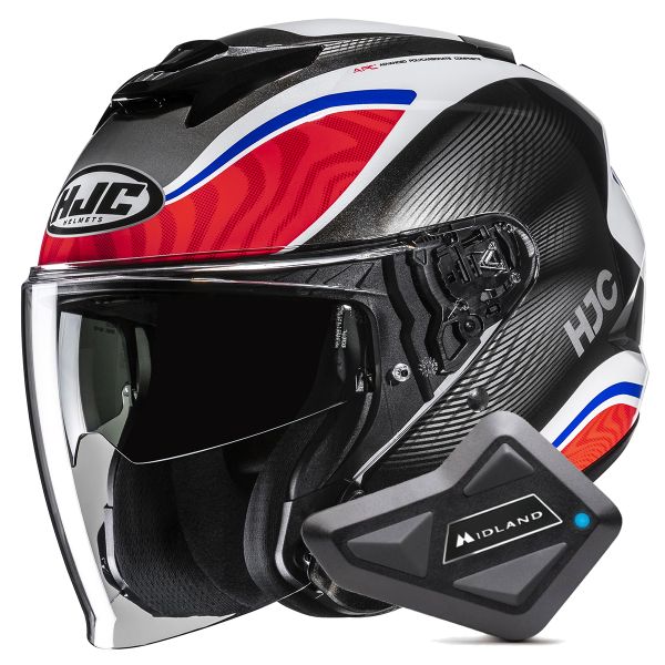 Jet HJC i31 Depe MC21 + Kit Bluetooth BT Mini