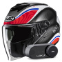 Casque Jet HJC i31 Depe MC21 + Kit Bluetooth Lokui K30