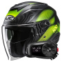 Casque Jet HJC i31 Depe MC3HSF + Kit Bluetooth 5S Solo