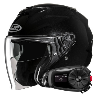 Jet HJC i31 Metal Black + Kit Bluetooth 5S Solo