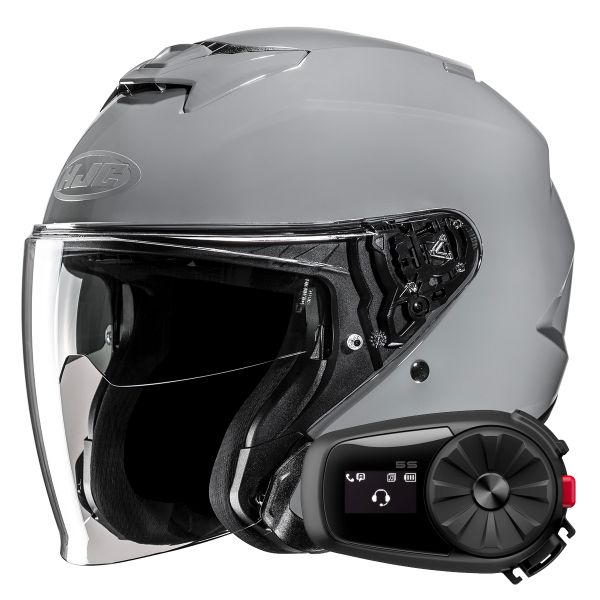 Jet HJC i31 N.Grey + Kit Bluetooth 5S Solo