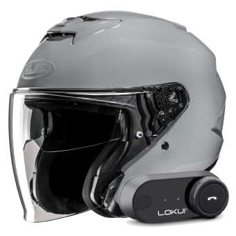 Jet HJC i31 N.Grey + Kit Bluetooth Lokui K30
