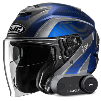 Jet HJC i31 Reno MC2 + Kit Bluetooth Lokui K30