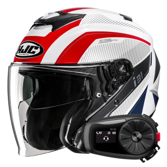 Casque Jet HJC i31 Reno MC21 + Kit Bluetooth 5S Solo Casque Jet HJC i31 Reno MC21 + Kit Bluetooth 5S Solo
