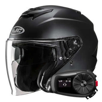 Jet HJC i31 Semi Flat Black + Kit Bluetooth 5S Solo