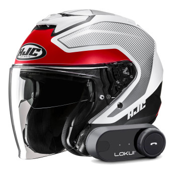 Jet HJC i31 Tevis MC1SF + Kit Bluetooth Lokui K30