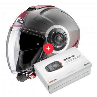 Jet HJC I40 Panadi MC1SF + Kit Bluetooth SMH5