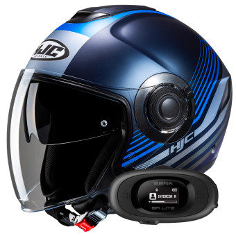 Jet HJC i40N Dova MC2SF + Kit bluetooth 5R Lite Solo