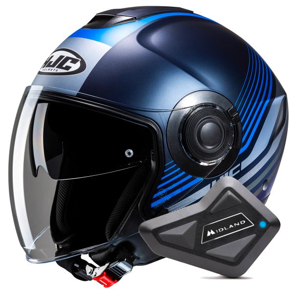 Jet HJC i40N Dova MC2SF + Kit Bluetooth BT Mini
