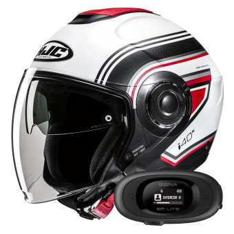 Jet HJC i40N Linia MC1SF + Kit bluetooth 5R Lite Solo