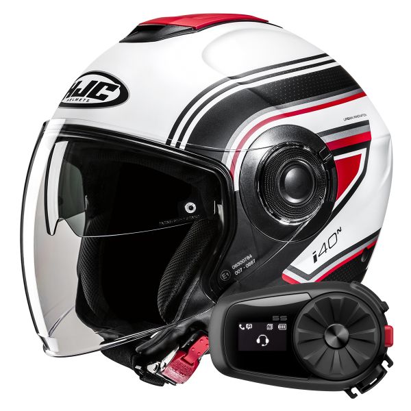 Jet HJC i40N Linia MC1SF + Kit Bluetooth 5S Solo