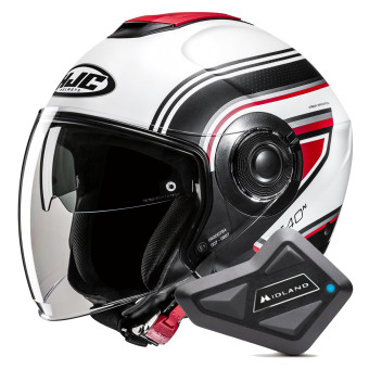 Jet HJC i40N Linia MC1SF + Kit Bluetooth BT Mini