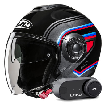 Jet HJC i40N Linia MC21 + Kit Bluetooth Lokui K30