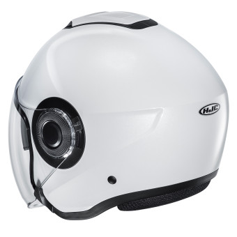 HJC i40N Pearl White+ Kit Bluetooth 5S Solo