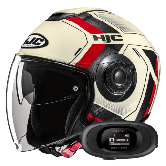 Jet HJC i40N Velu MC1 + Kit bluetooth 5R Lite Solo